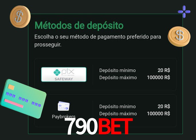 O cassino 790bet oferece uma grande variedade de métodos de pagamento